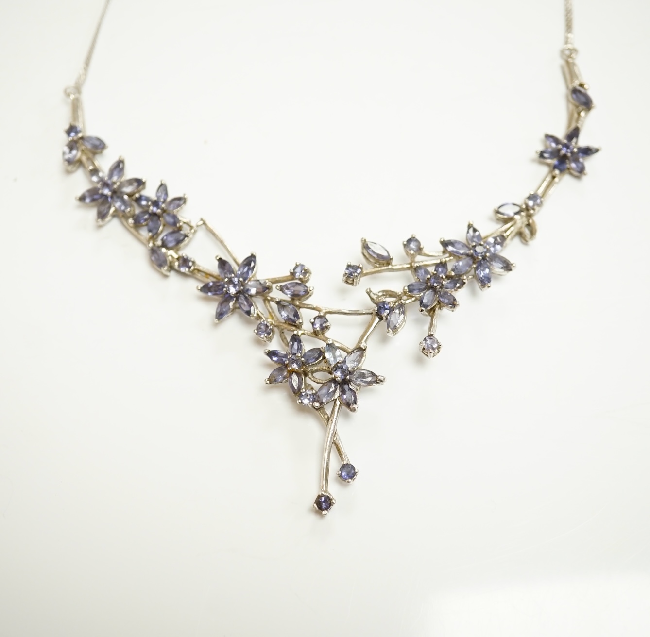 A large quantity of assorted mainly costume jewellery including simulate amber necklace, simulated jade necklace, etc. Condition - fair to good